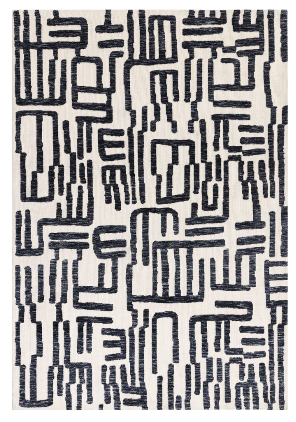 Tapis moderne tissé - plat