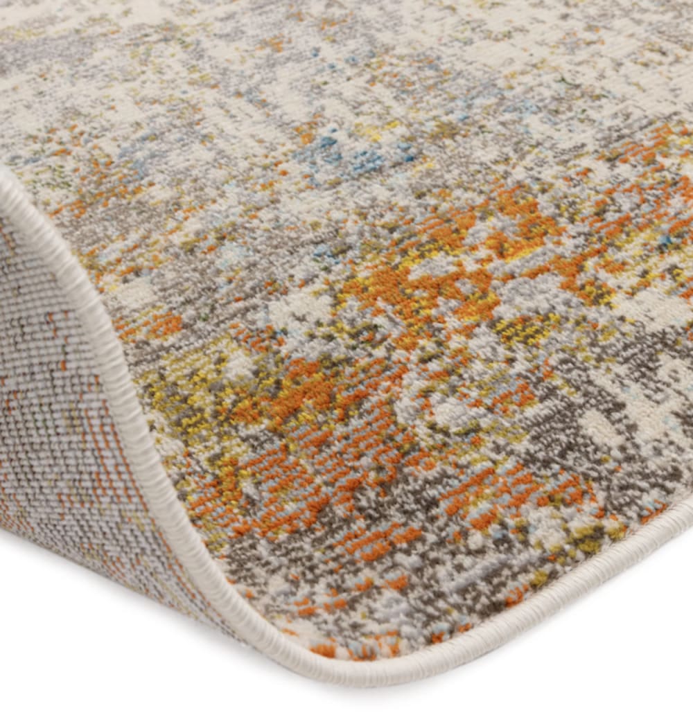 Tapis tissé plat moderne jaune 120x170 cm — vue 4