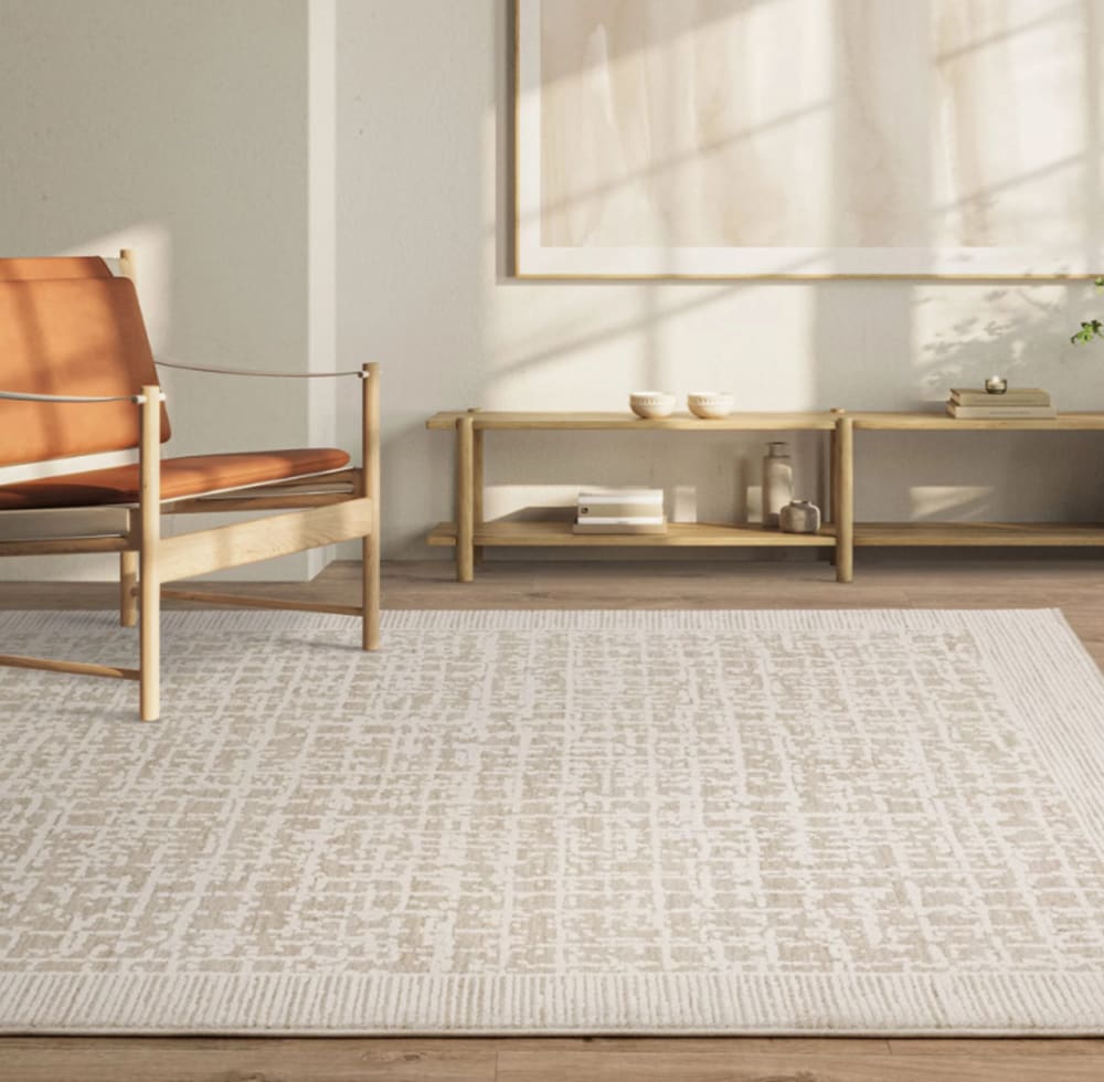 Novatrend Moderner Flachgewebeteppich Beige 160x240 cm style modern Beige Pp - Polypropylen