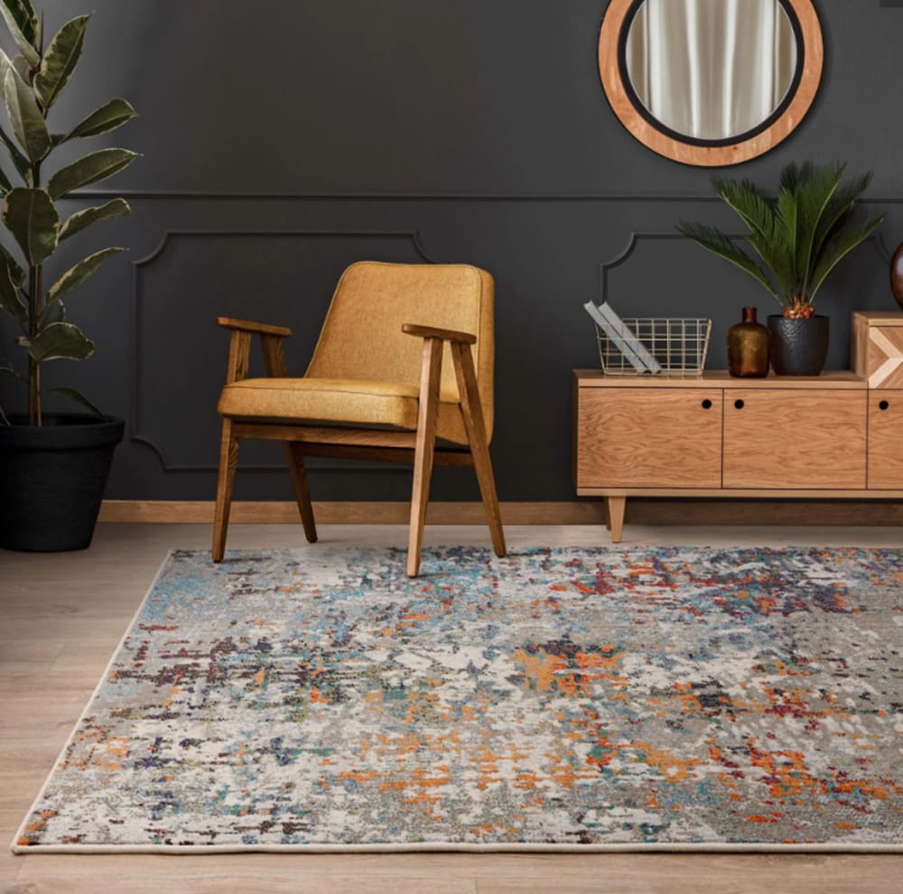Novatrend Moderner Flachgewebeteppich Mehrfarbig 200x290 cm style modern Mehrfarbig Pp - Polypropylen