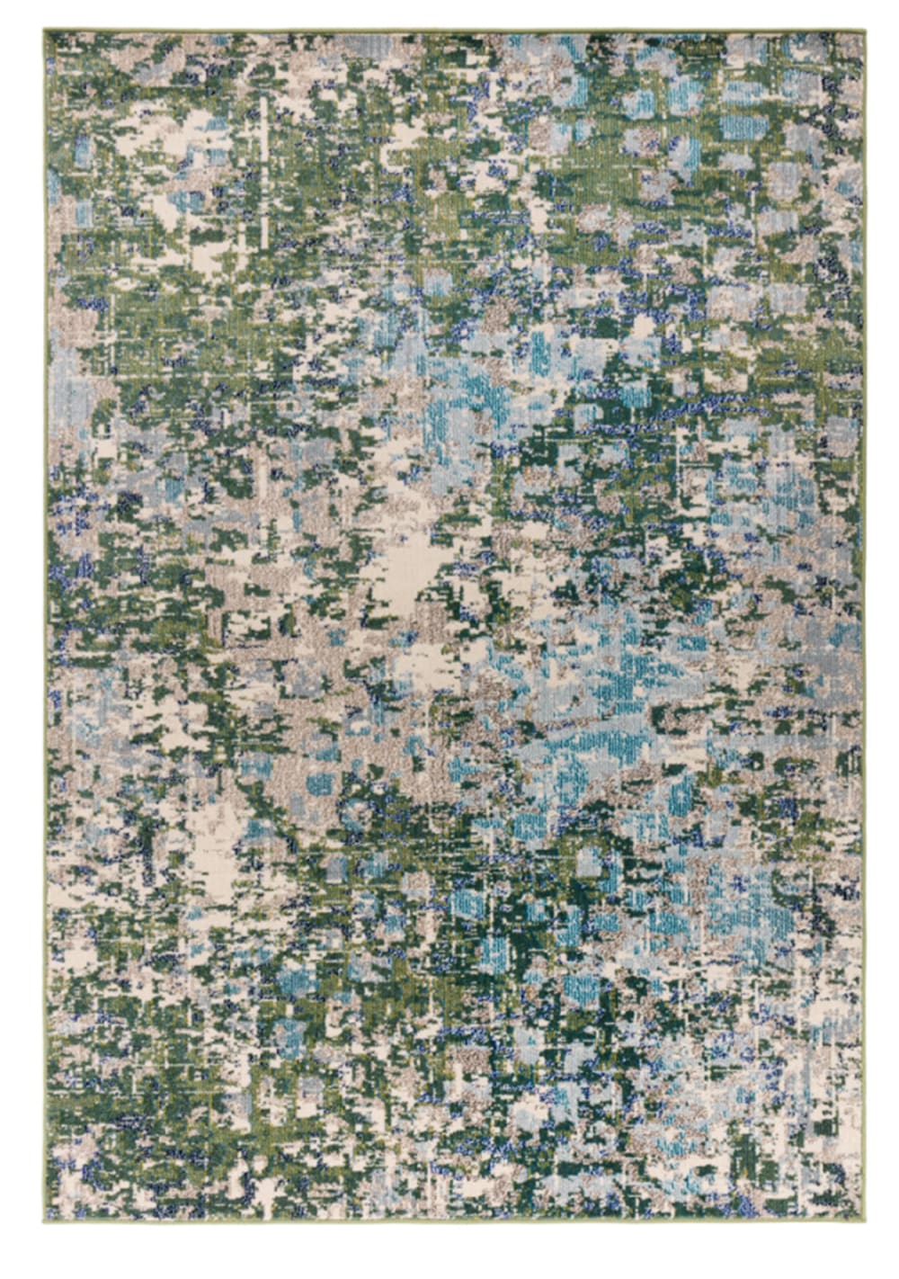 Moderner Flachgewebeteppich Grün 160x230 cm - Maisons Du Monde