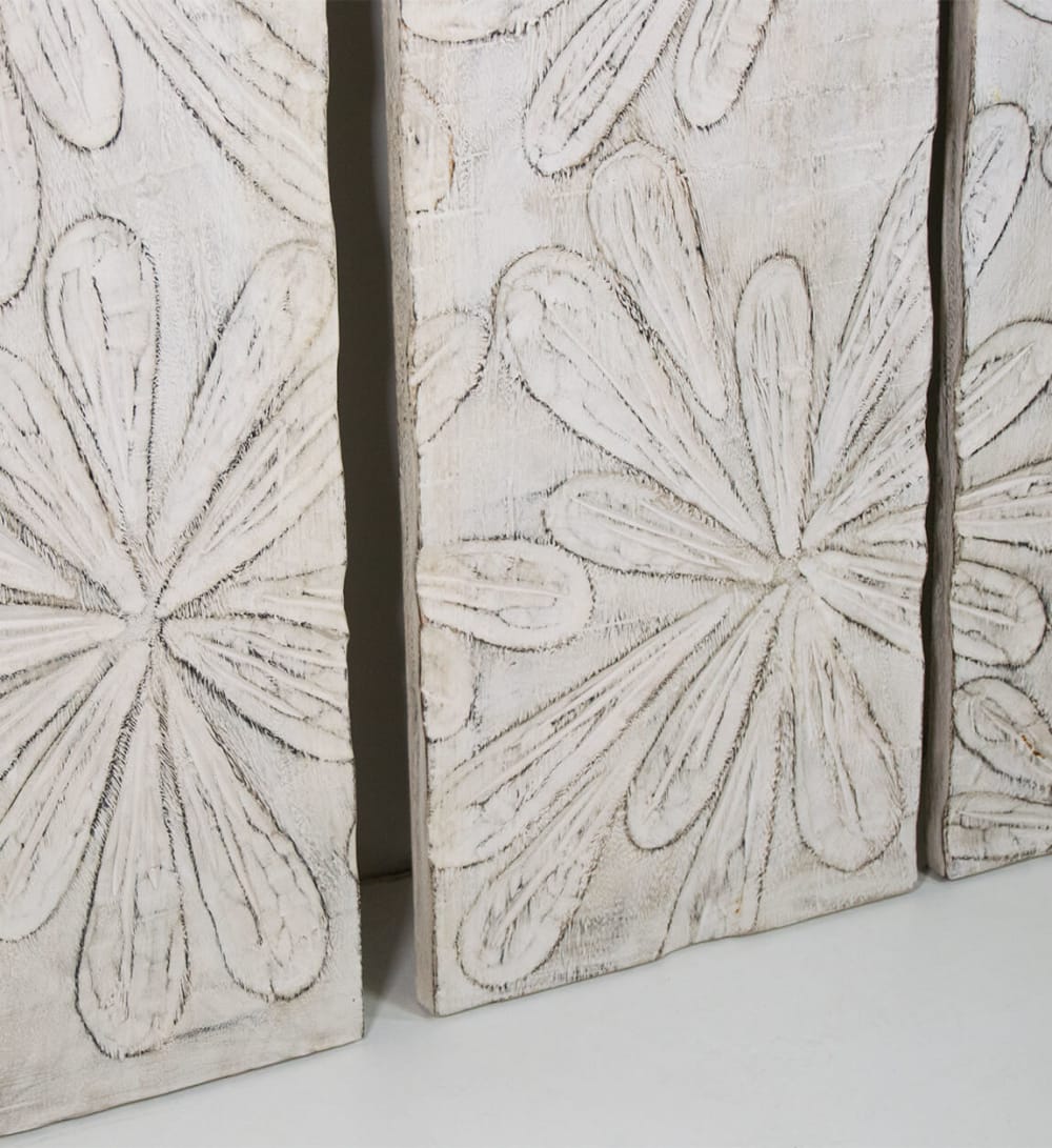 Set de 3 panneaux blanchis H 140 cm — vue 4