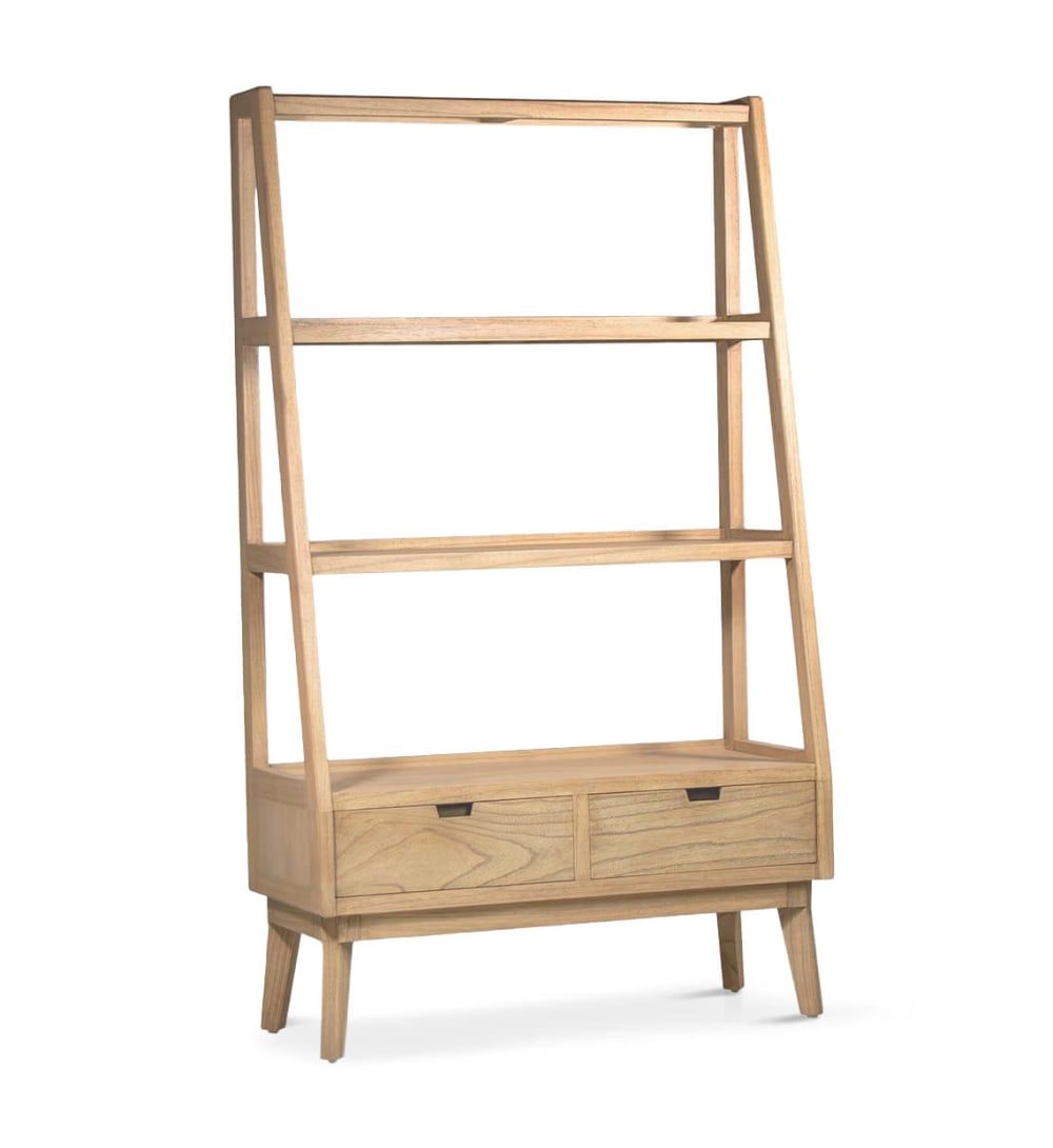 MOYCOR Librería de madera beige anch