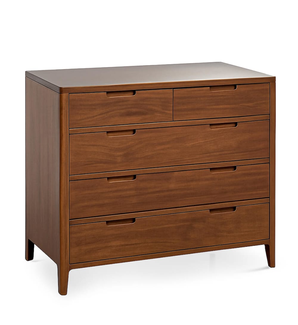 Commode en bois marron L 110 cm