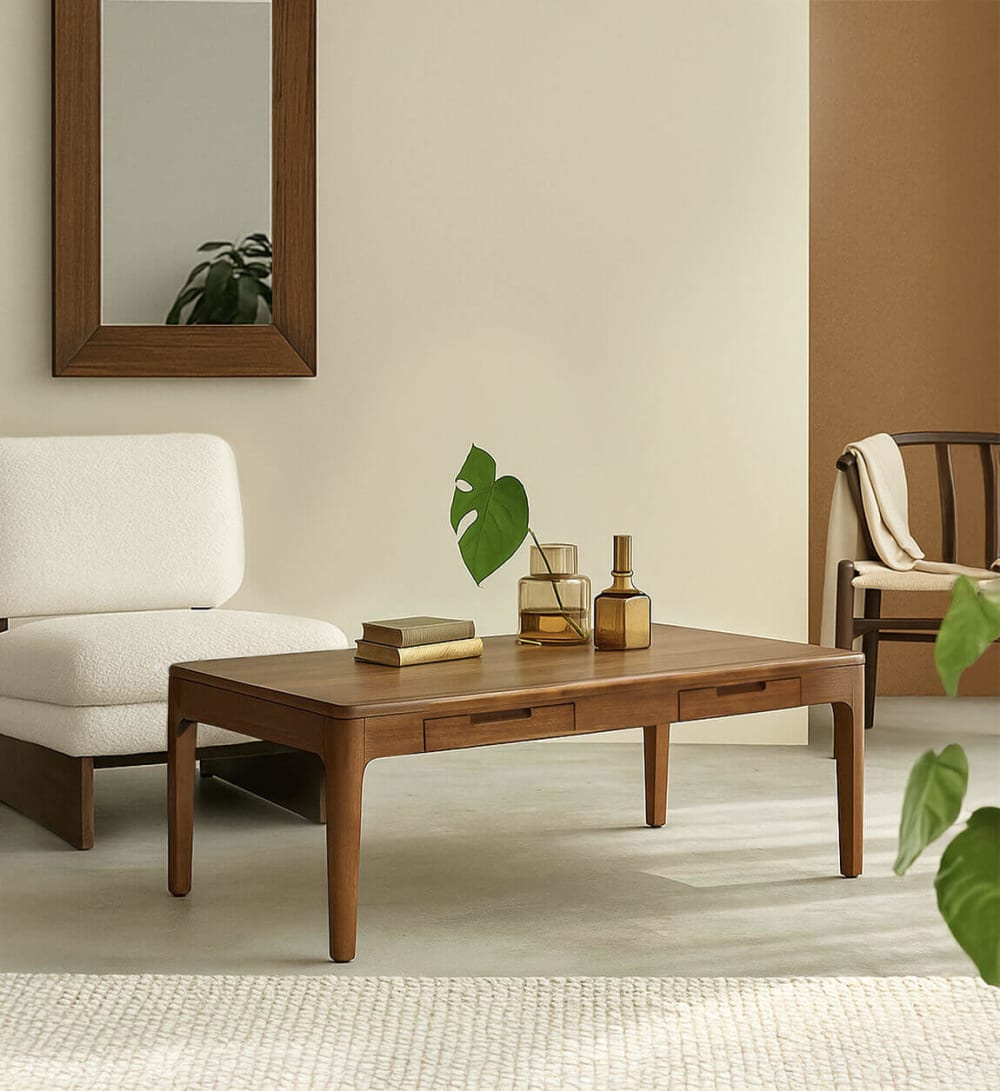Couchtisch aus Holz, L 120 cm, braun - Maisons Du Monde