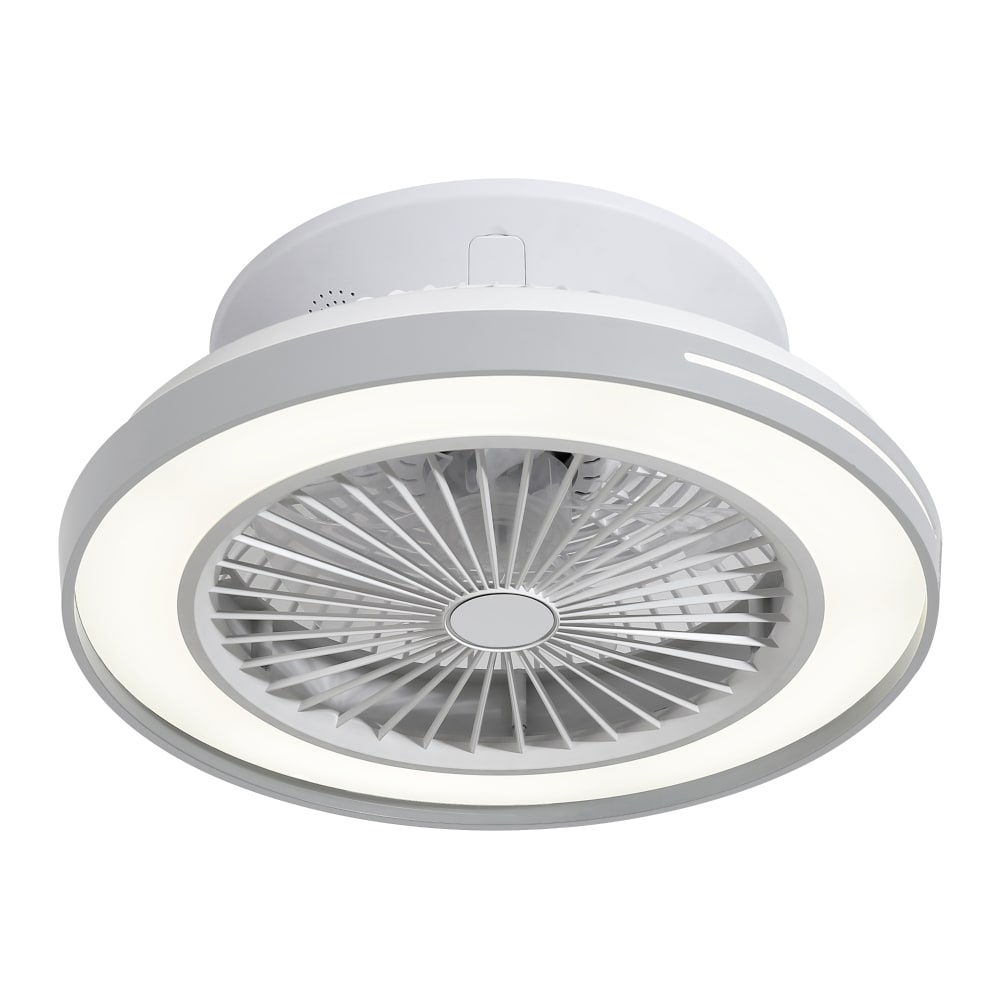 Sulion Deckenventilator mit LED-Licht und Lautsprechern style modern Grau Pvc - Polyvinlychlorid