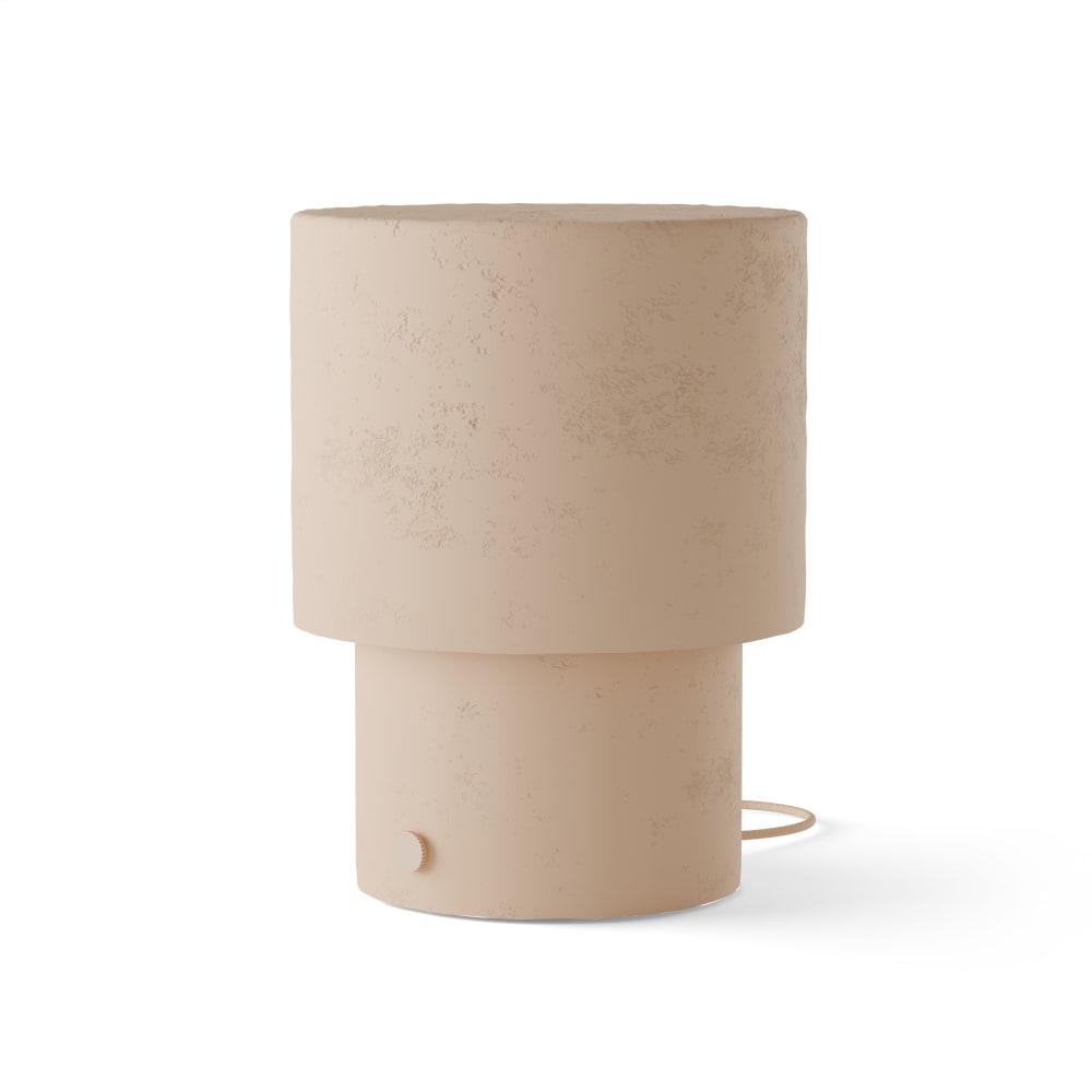 Lampe à poser texturée beige ip20 2xe27 Lampe à poser texturée beige ip20 2xe27
