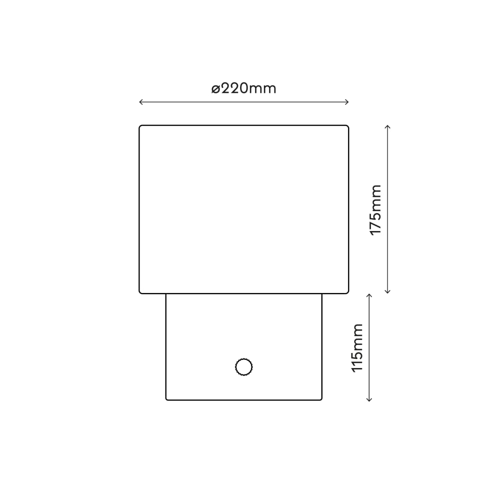 Lampe à poser texturée beige ip20 2xe27 — vue 4