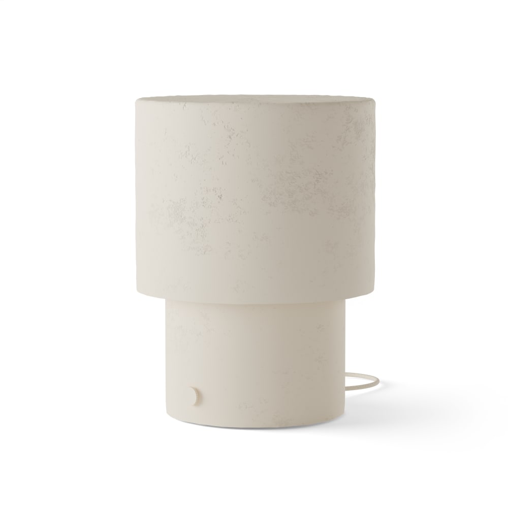 Lampe de table en plâtre beige E27