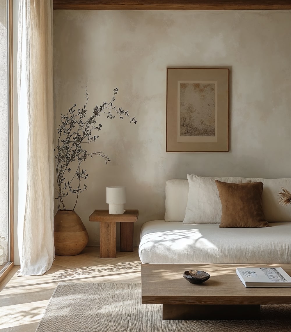 Tischleuchte Texturiert Cremeweiß IP20 2xE27 - Maisons Du Monde