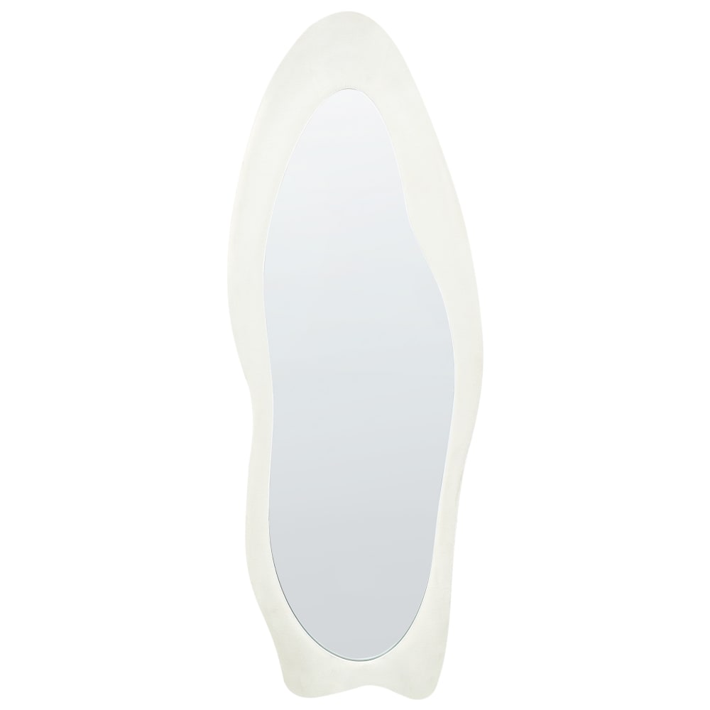 Miroir en tissu blanc 160x57