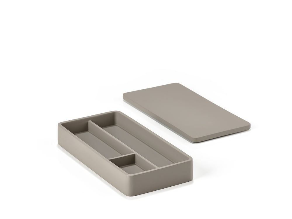 Organiseur en ciment gris galet — vue 3