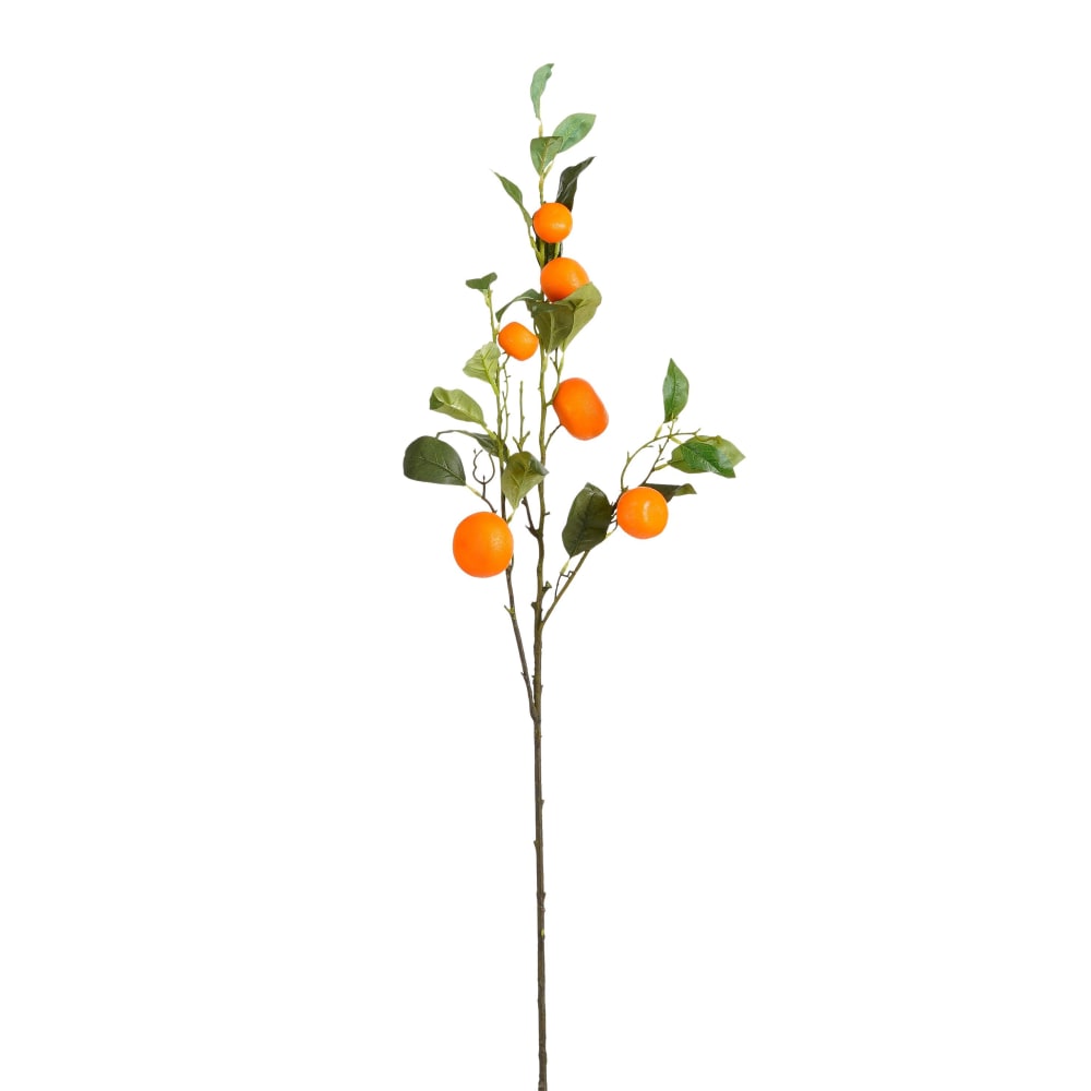 Branche de fleurs artificielles avec oranges L104