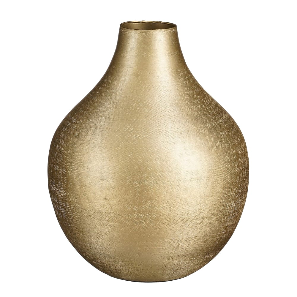 Vase décoratif Champagne Aluminium H31xl25xL25cm
