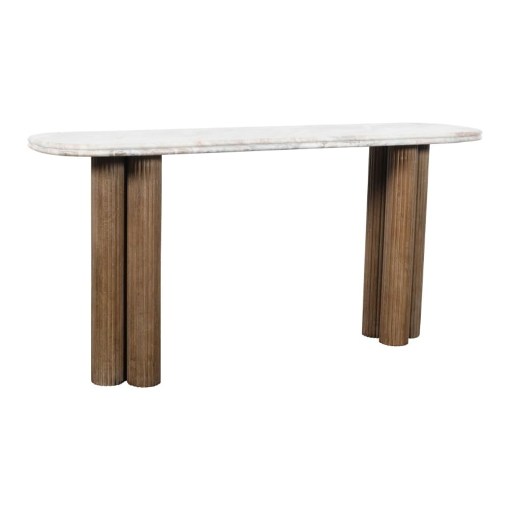 Konsolentisch aus Massivholz und Marmor - Maisons Du Monde