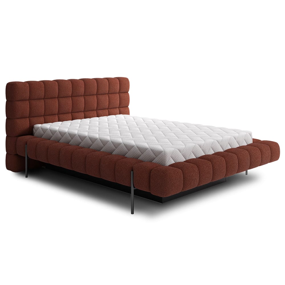 Lit coffre 160x200 sommier inclus bois de pin rouge Lit coffre 160x200 sommier inclus bois de pin rouge