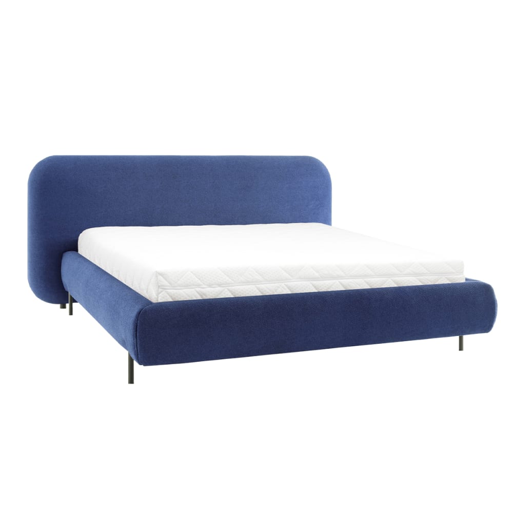 Lit coffre 160x200 sommier - pin bleu