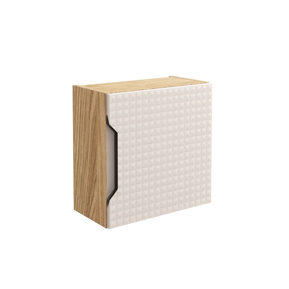 Armoire murale 1 porte panneaux mélaminé et mdf beige Armoire murale 1 porte panneaux mélaminé et mdf beige