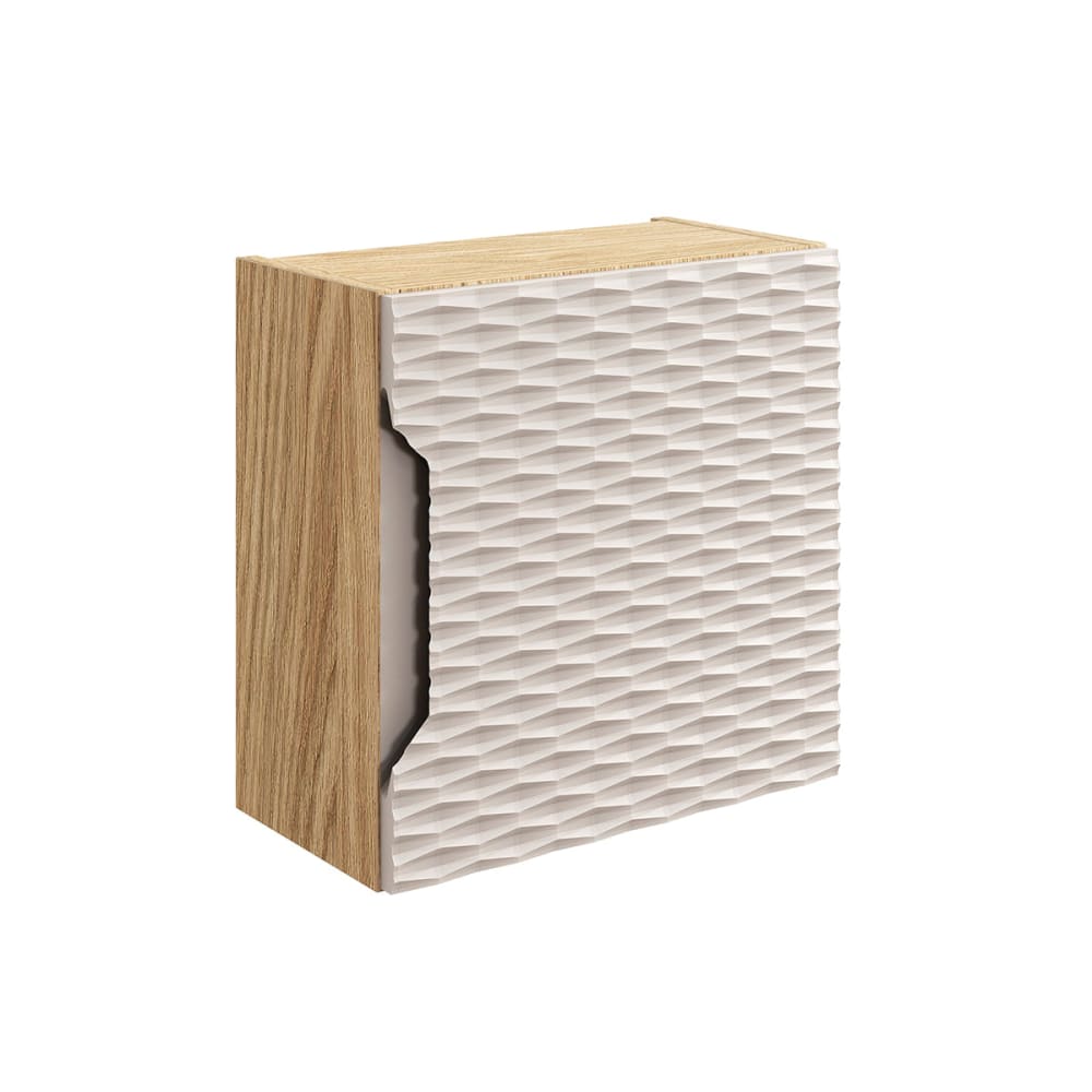 Armoire murale 1 porte panneaux stratifiés et mdf beige Armoire murale 1 porte panneaux stratifiés et mdf beige
