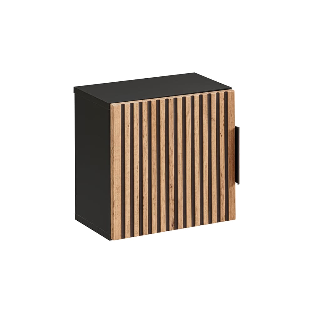 Armoire murale 1 porte panneaux stratifiés et mdf noir Armoire murale 1 porte panneaux stratifiés et mdf noir