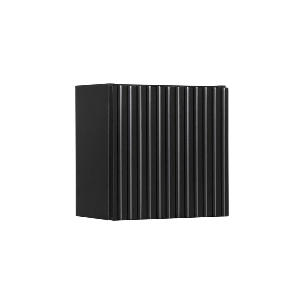 Armoire murale 1 porte panneaux stratifiés et mdf noir Armoire murale 1 porte panneaux stratifiés et mdf noir