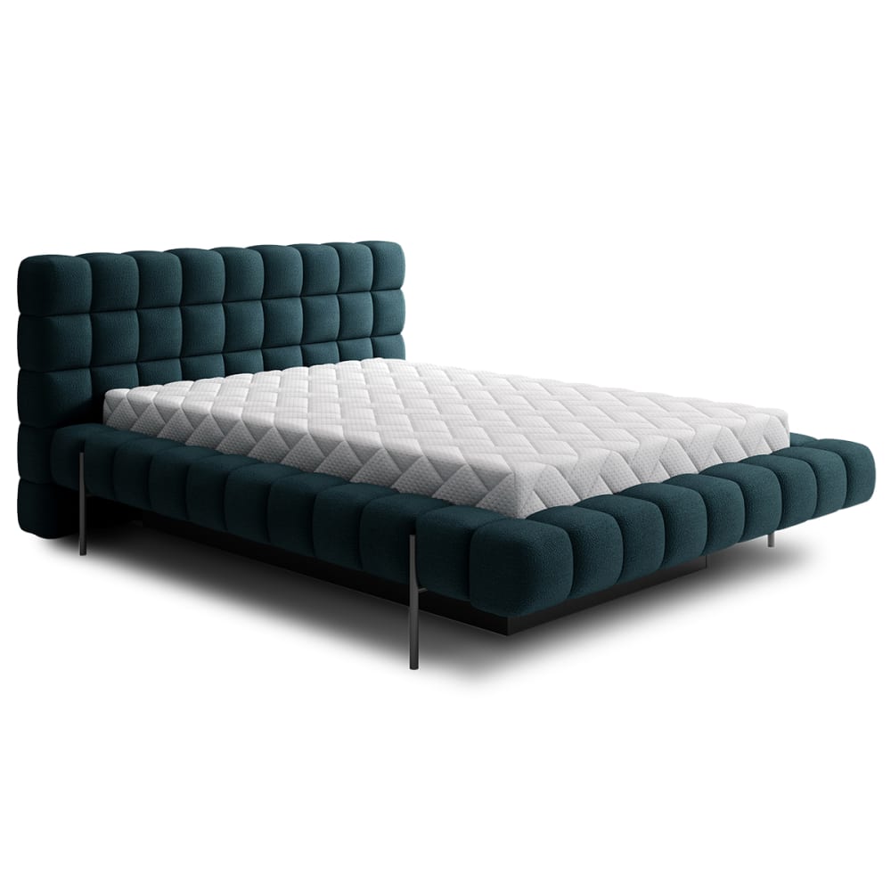 Lit coffre 180x200 sommier - pin bleu