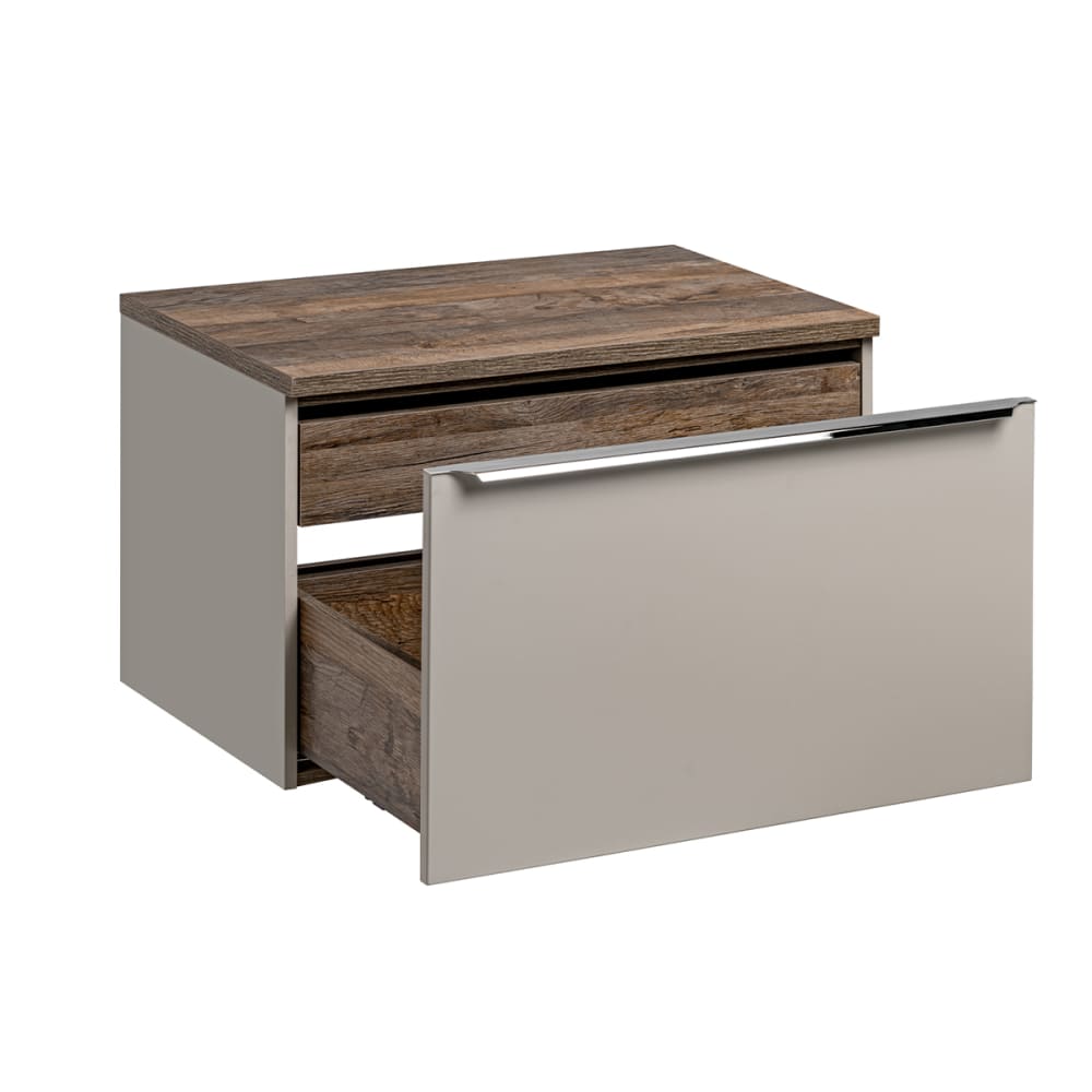 Waschbeckenunterschrank 80cm Laminat Taupe - Maisons Du Monde
