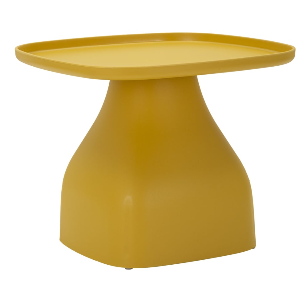 Gelber Kunststofftisch 48x48x38 cm - Maisons Du Monde