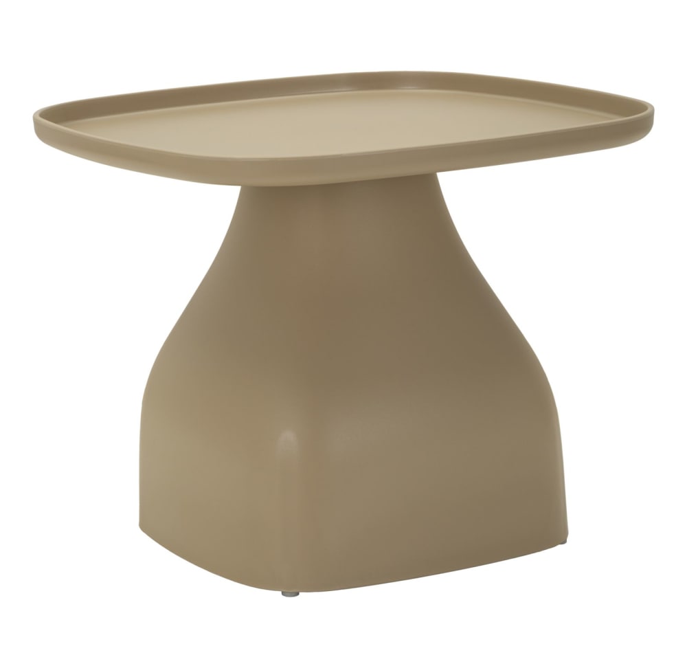 Taubengrauer Kunststofftisch 48x48x38 cm - Maisons Du Monde