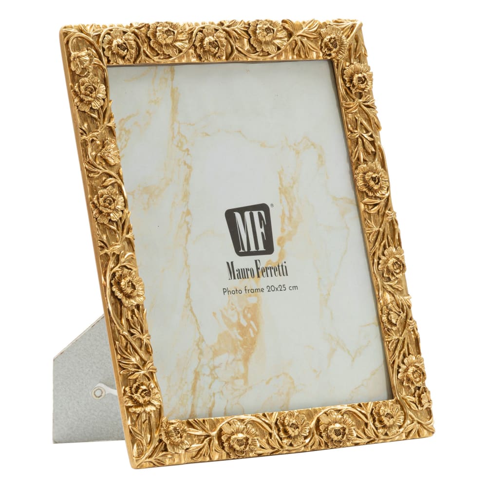 Cadre en résine dorée 25,3x2x30,3 cm (mesure intérieure 20x25 cm)