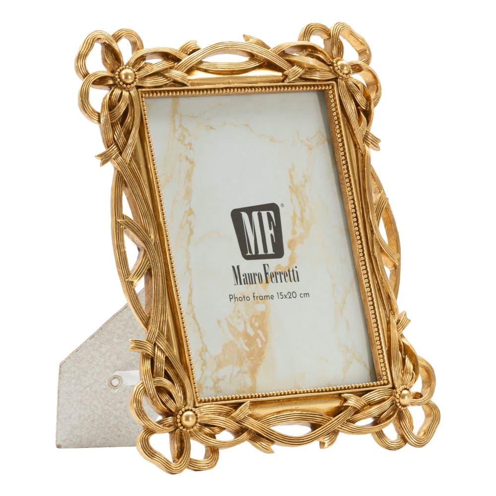 Cadre en résine dorée 23,4x2,3x28,5 cm (mesure intérieure 15x20 cm)