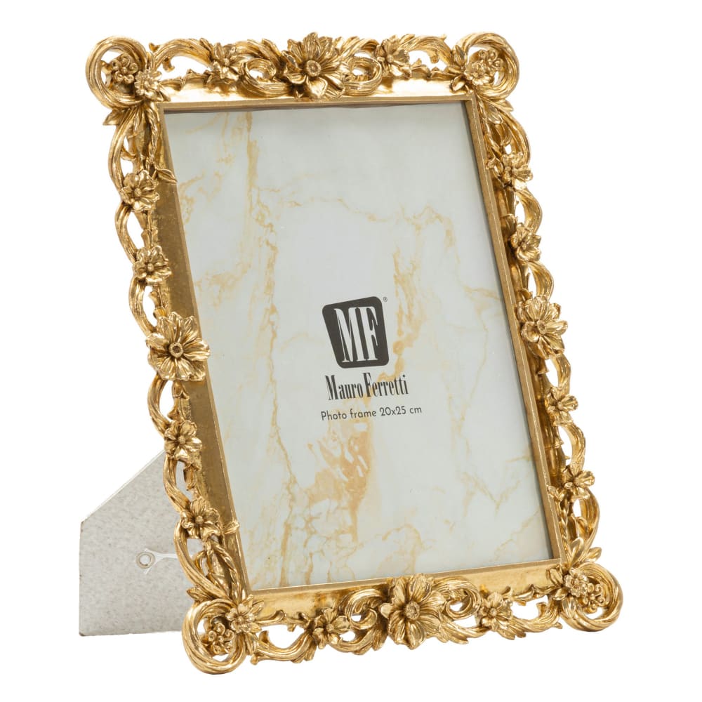 Cadre en résine dorée 26,9x2x32,3 cm (mesure intérieure 20x25 cm)