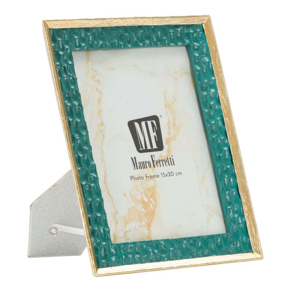 Cadre en résine verte 20,3x2x25,3 cm (mesure intérieure 15x20 cm)