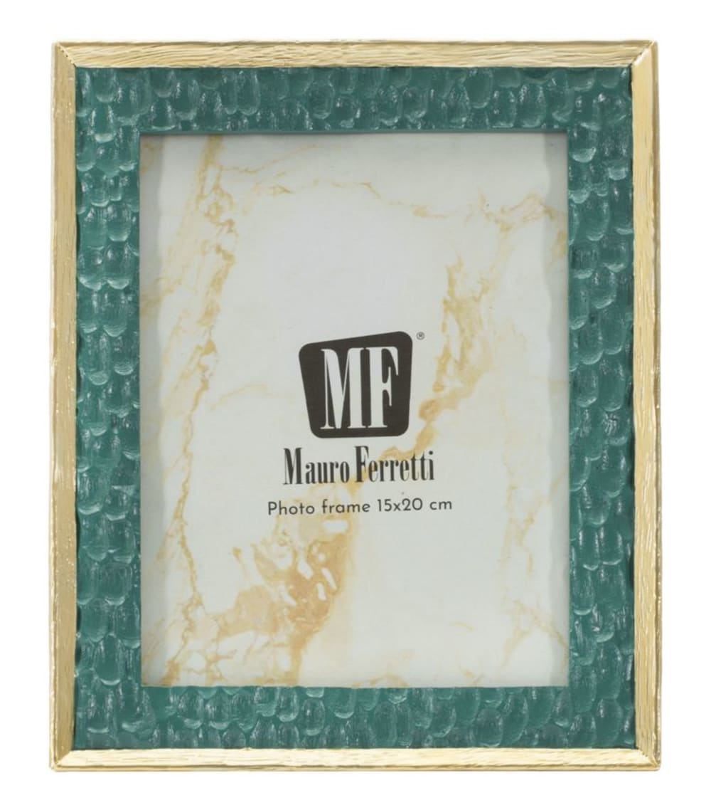 Cadre en résine verte 20,3x2x25,3 cm (mesure intérieure 15x20 cm) — vue 3