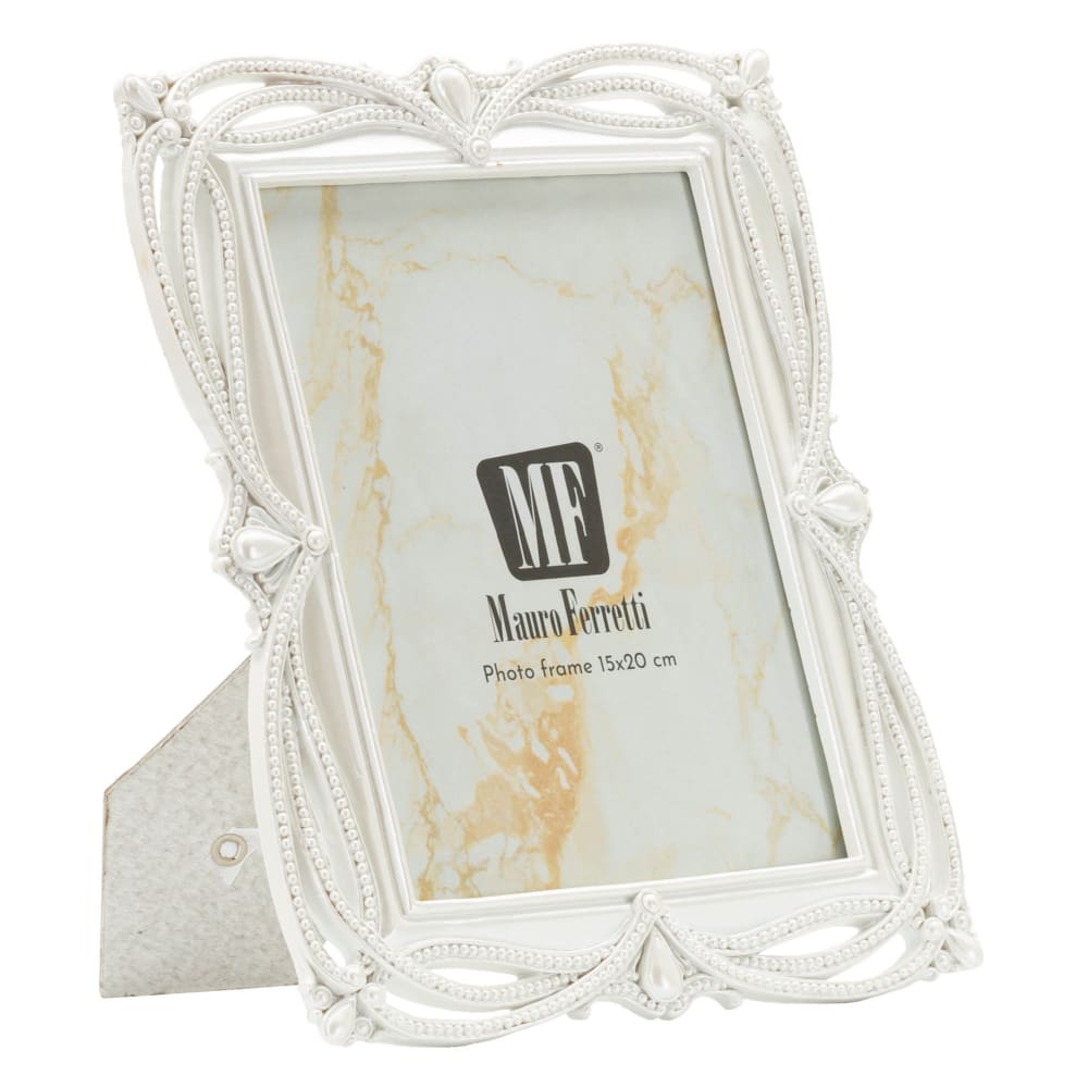 Cadre en résine argentée 21,8x1,6x26,8 cm (mesure interne 15x20 cm)