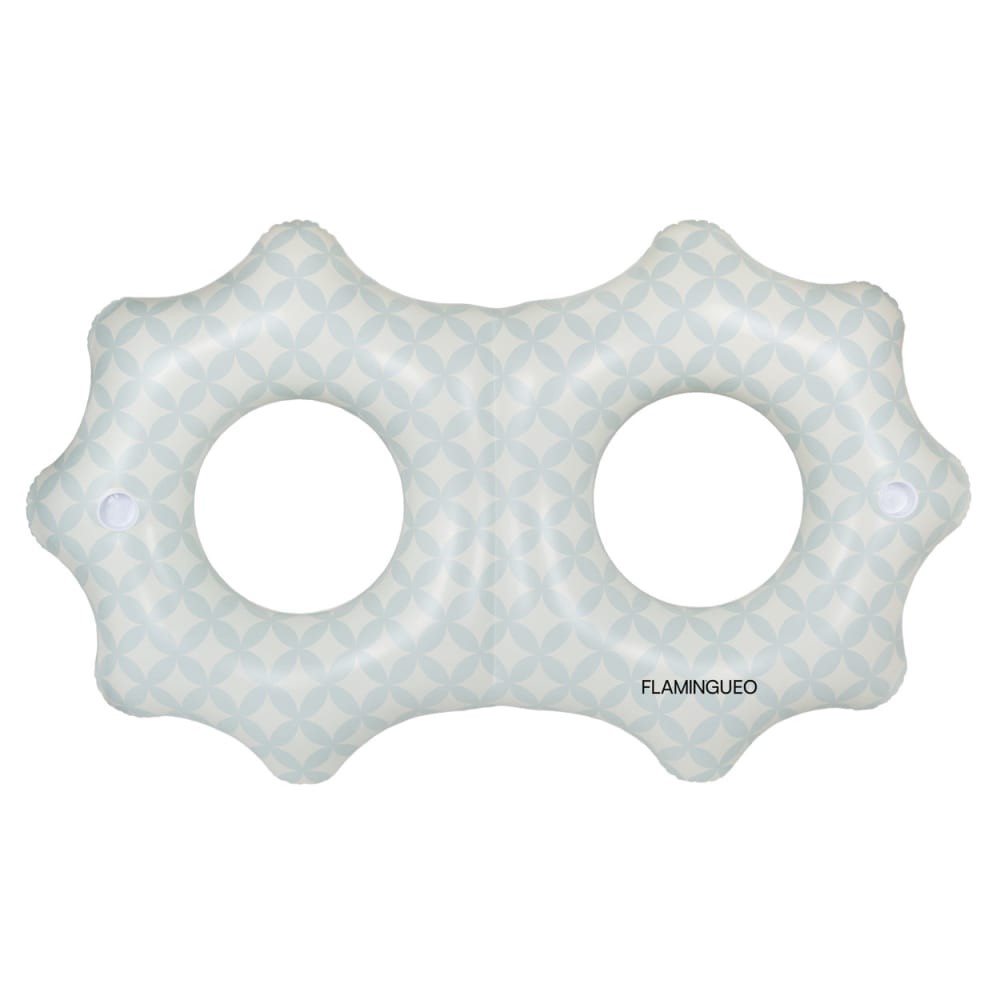 Flamingueo Großer Schwimmring aus PVC, Türkis style modern Blau Pvc - Polyvinlychlorid