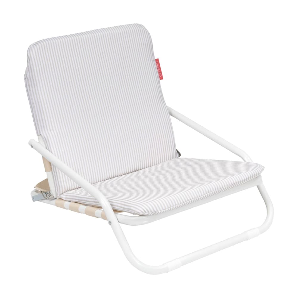 Chaise Plage Pliante Polyester Beige
