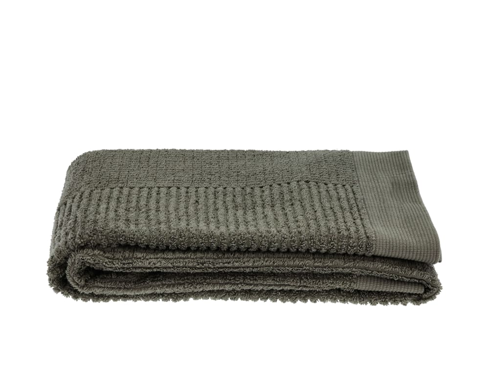 Serviette de bain en coton70x140cm vert olive