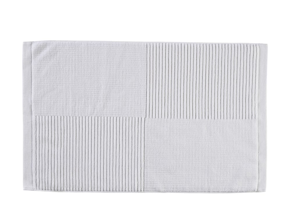 Tapis de bain en coton blanc