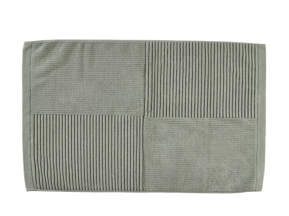 Tapis de bain en coton eucalyptus