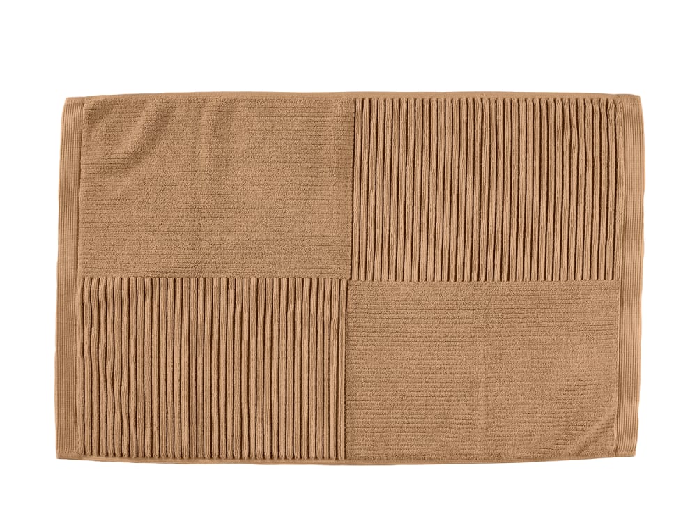 Tapis de bain en coton mandarine