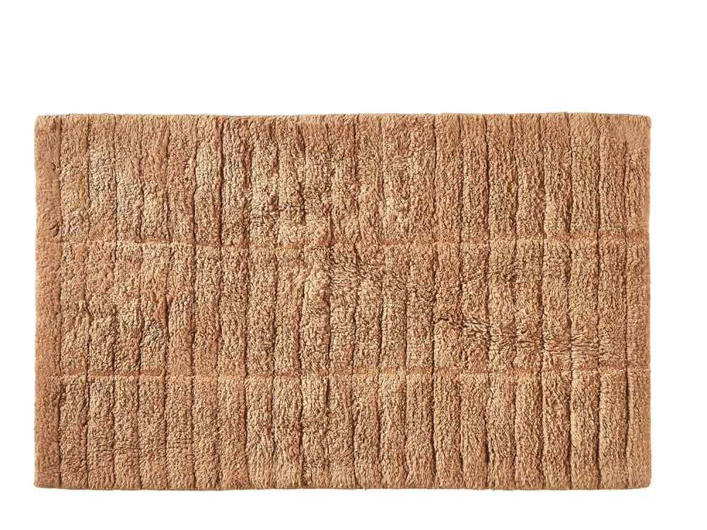 Tapis de bain en coton mandarine