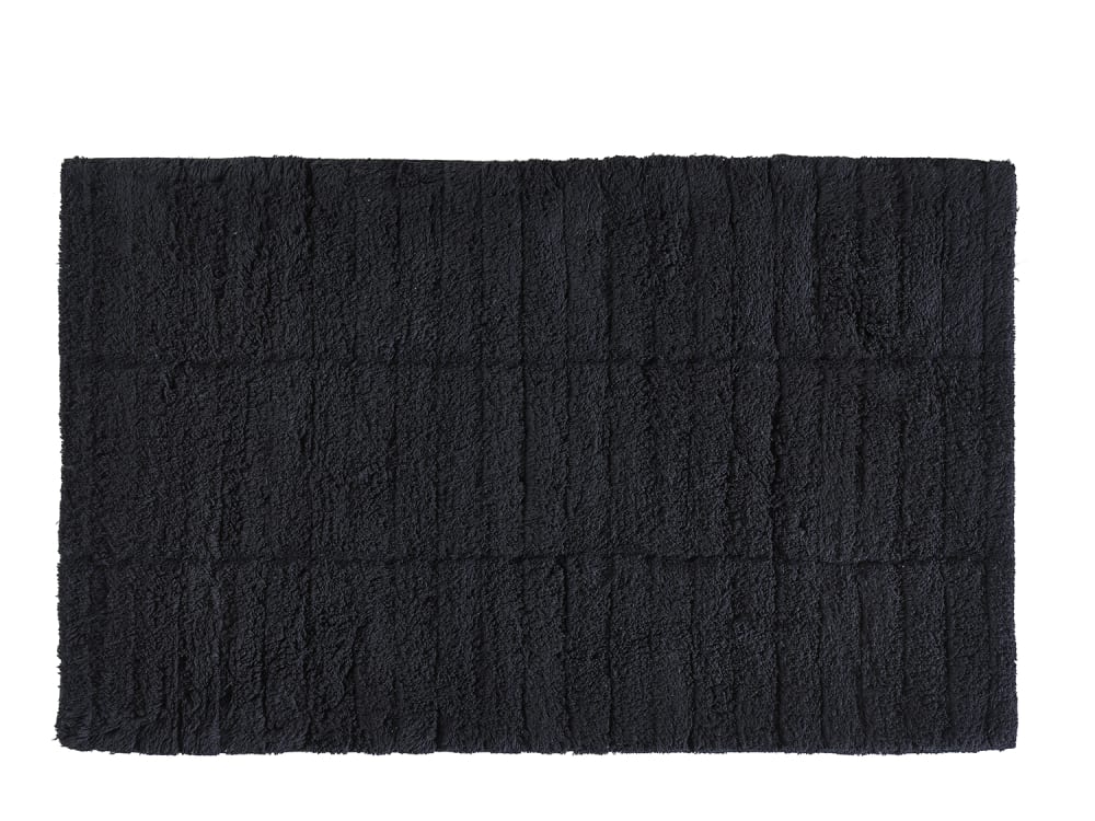 Tapis de bain en coton noir — vue 4