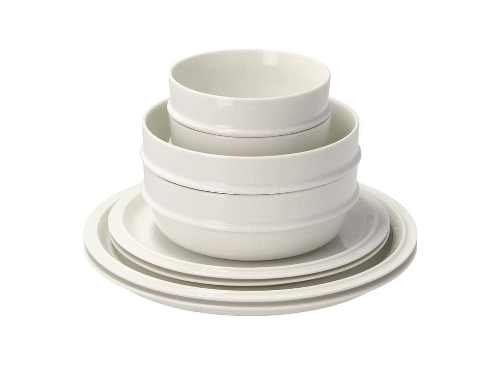 set en porcelaine blanc