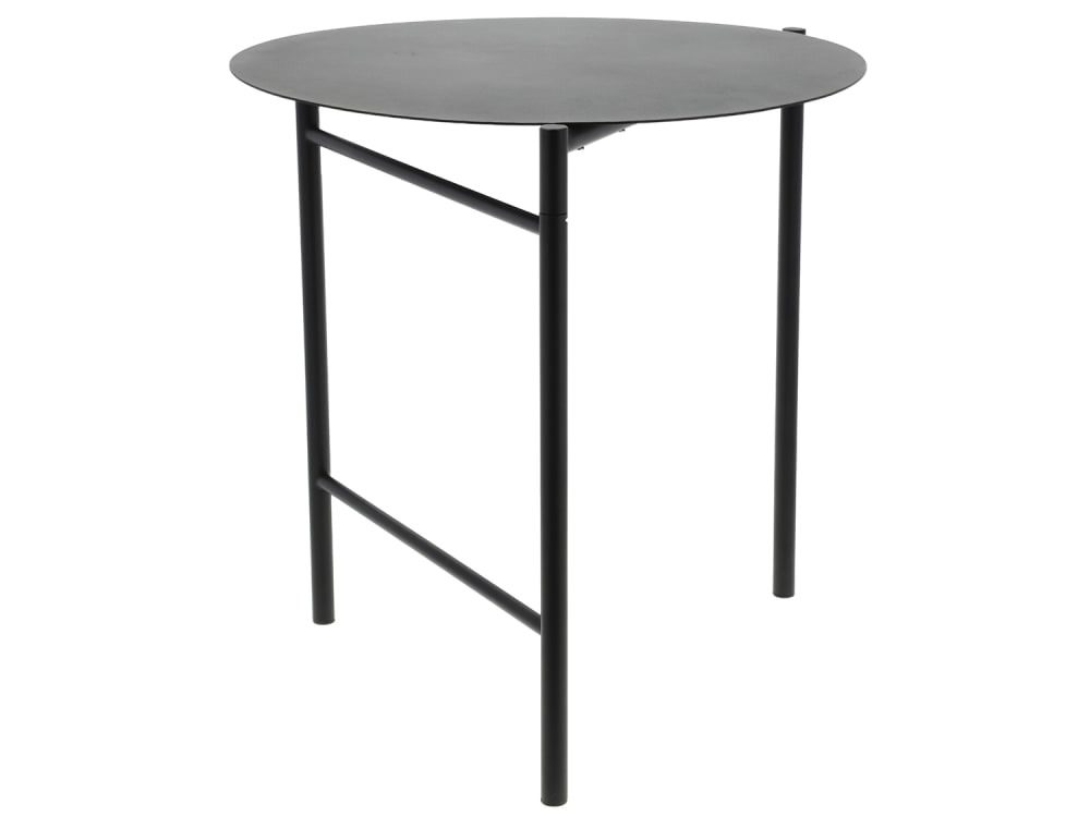 Table en acier laqué - noir