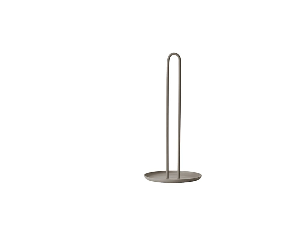 Porte-rouleau en acier laqué taupe Porte-rouleau en acier laqué taupe