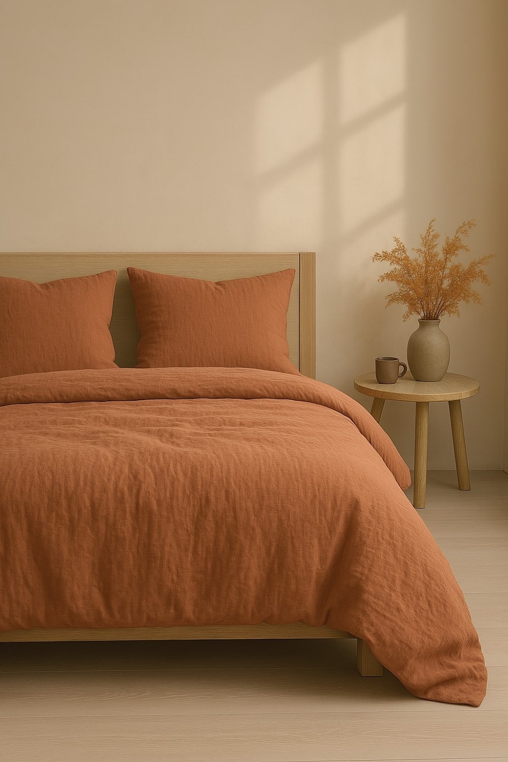 Parure de couette gaze de coton rouge