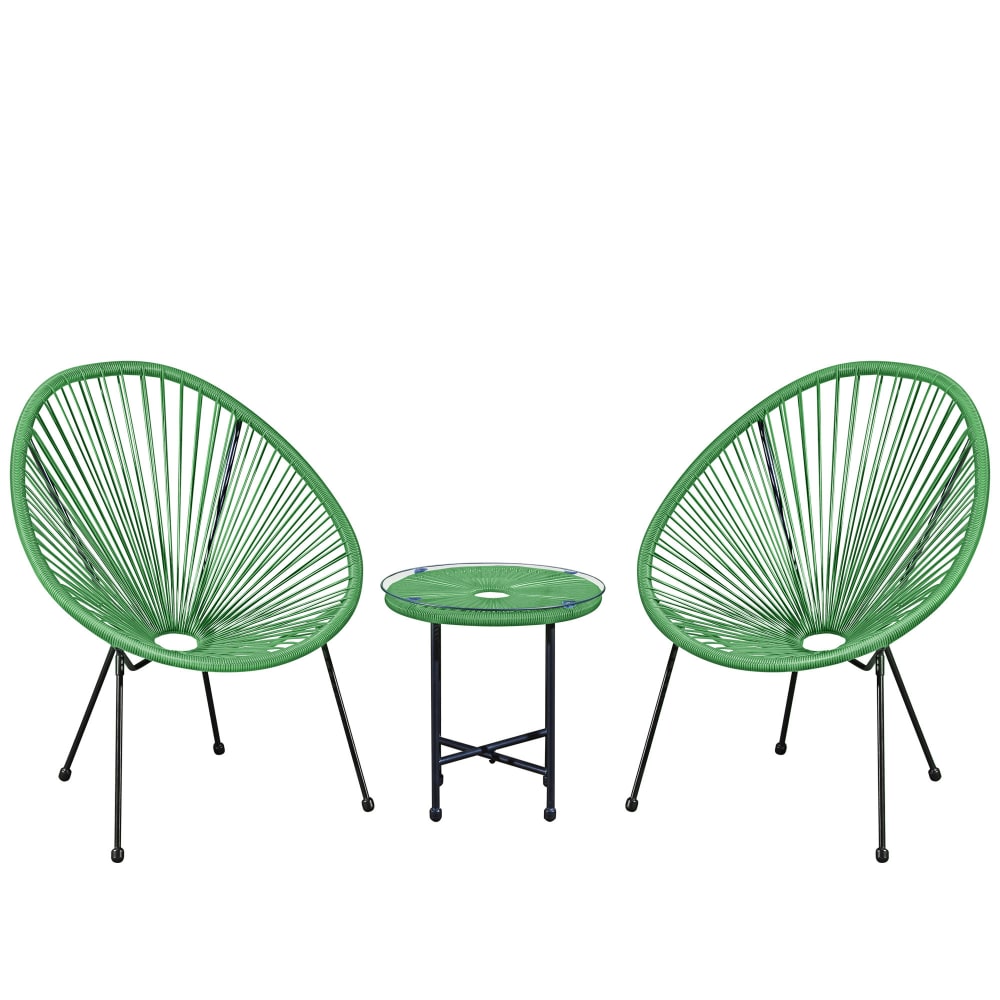 Lot de 2 fauteuil de jardin vert