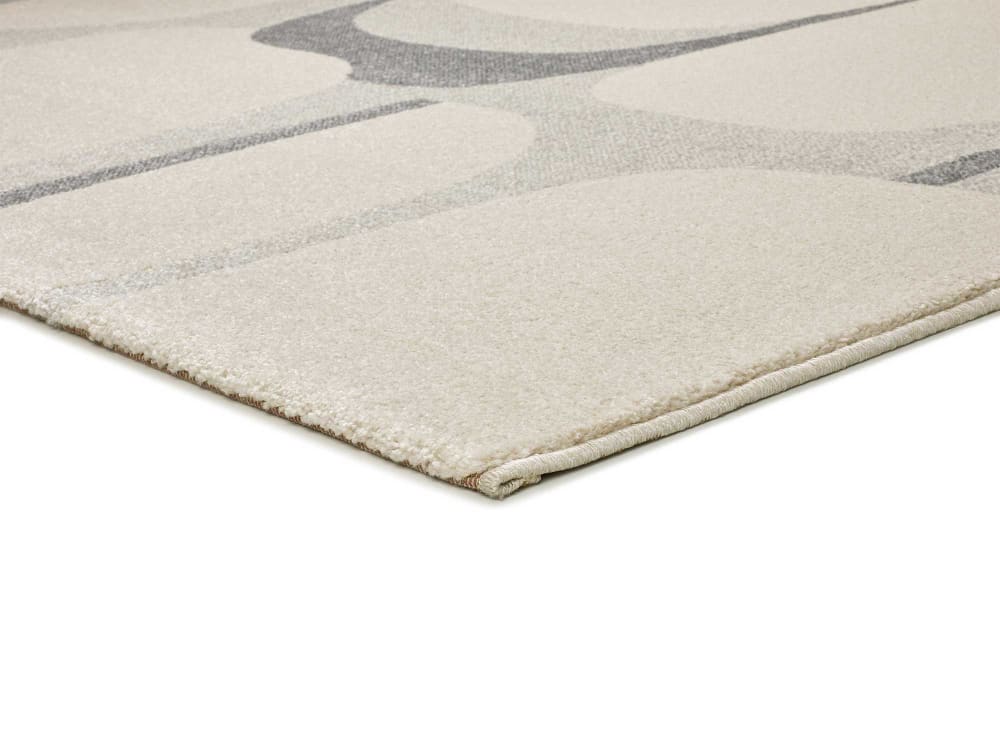 Tapis abstrait crème/gris 200x290 cm — vue 4