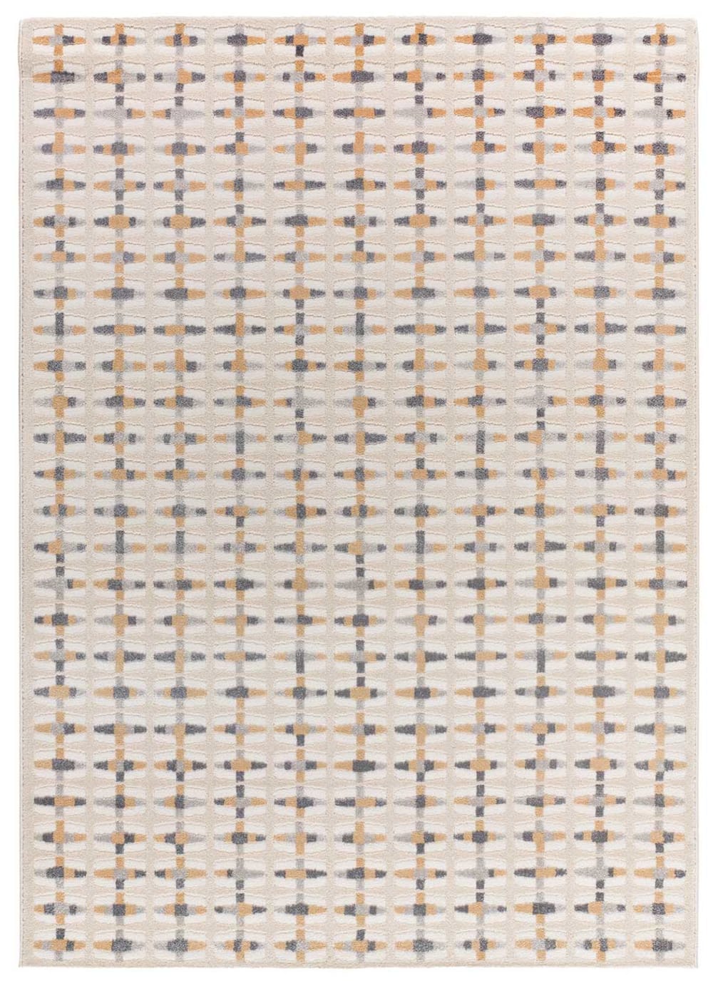 Tapis à relief beige/gris 200x290 cm
